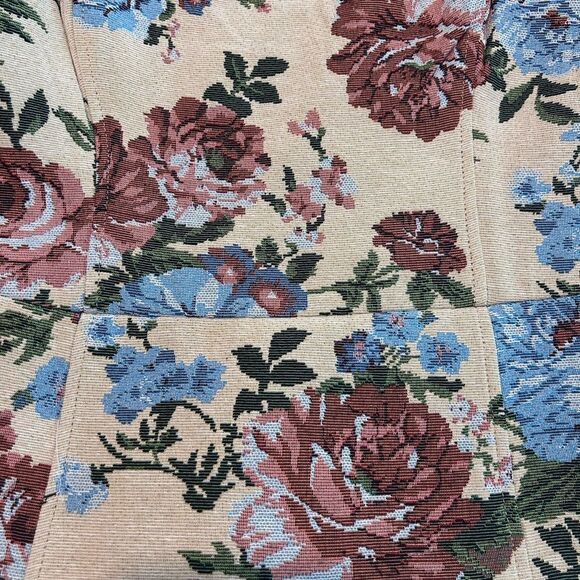 🆕 NWT Dylan Ryan NYC Tapestry Print Lace-Up Coquette Mini Dress Size XL Juniors - Picture 11 of 12